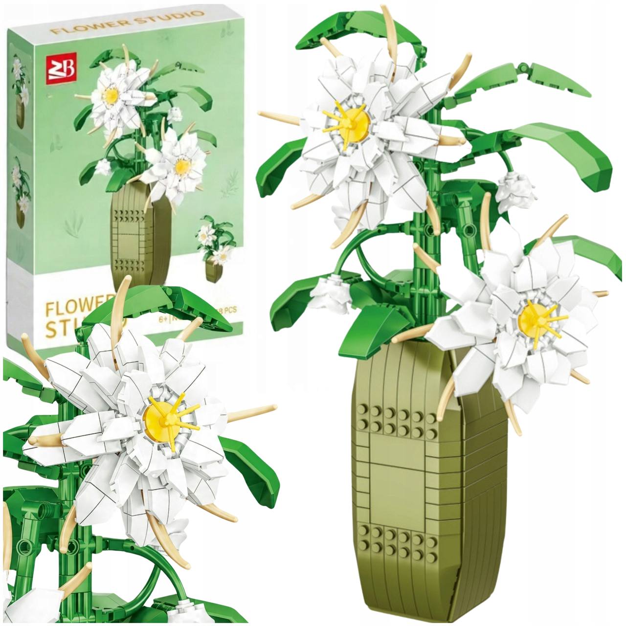 لگو طرح گل با گلدان 571 pc کد 9104A