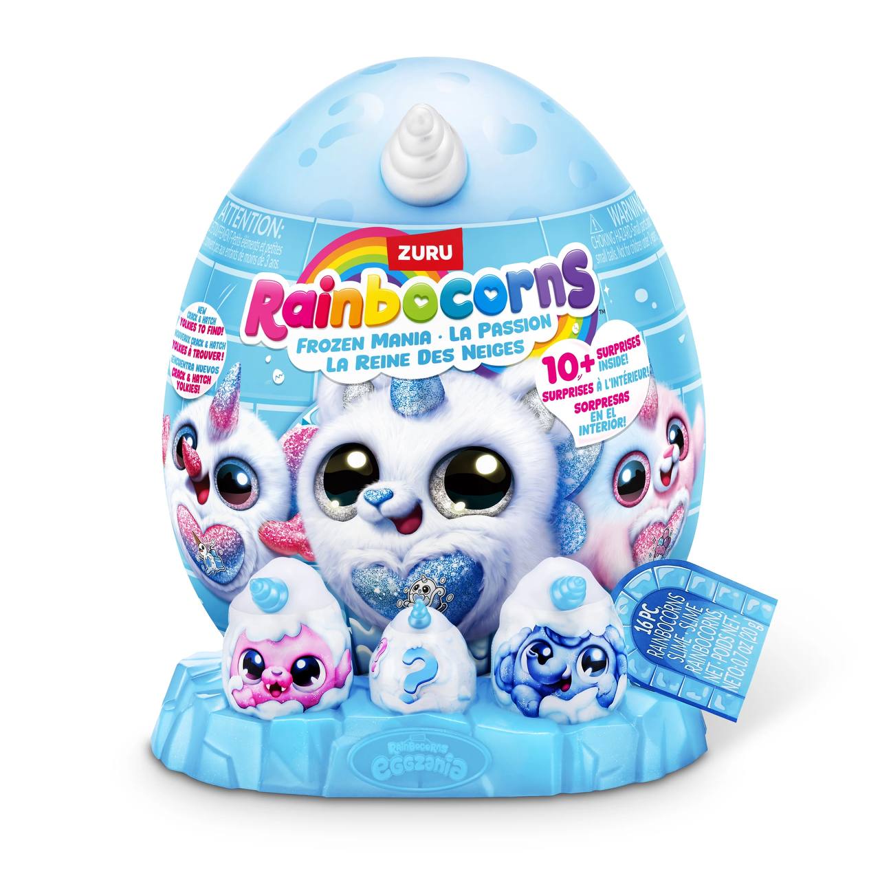 عروسک سورپرایزی رینبوکورنز RainBocoRns سری Eggzania Frozen Mania